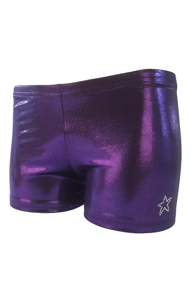 Gymnast Shorts Amethyst Front