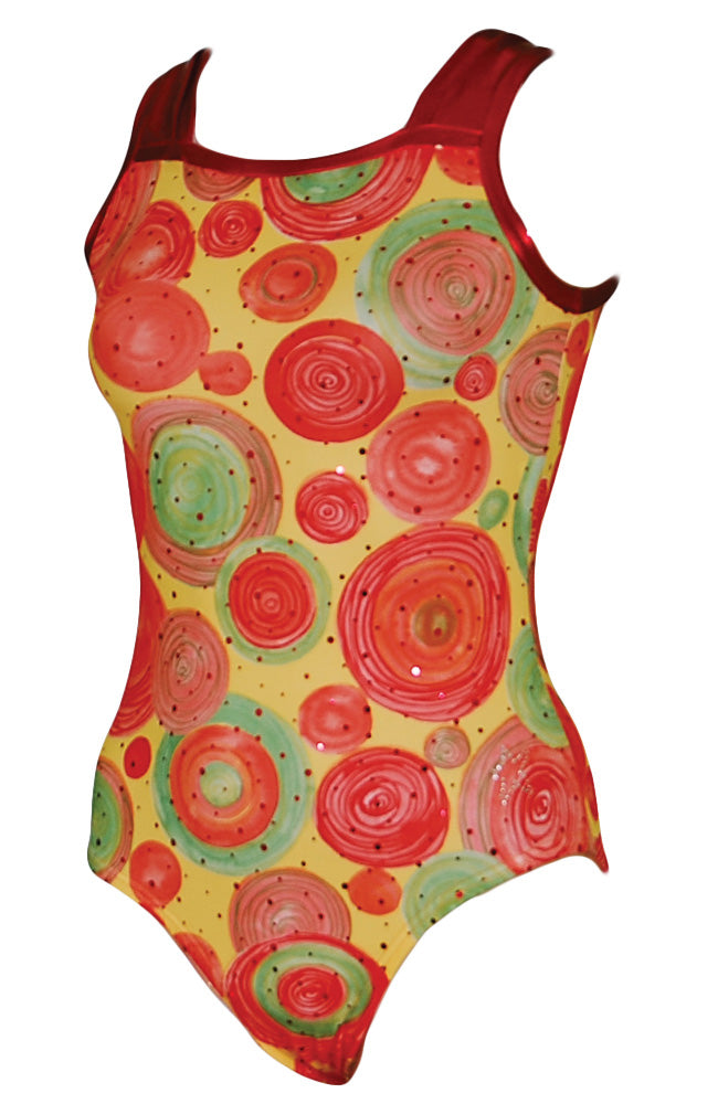 Big Carnival Gymnastic Leotard Square Neck Front