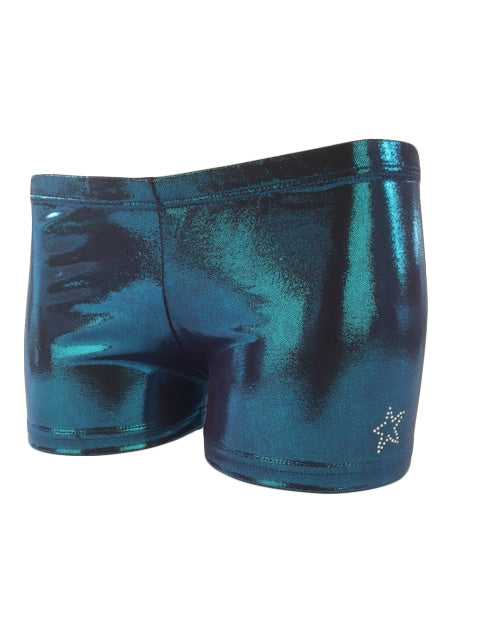 Gymnast Shorts Blue Raspberry Front