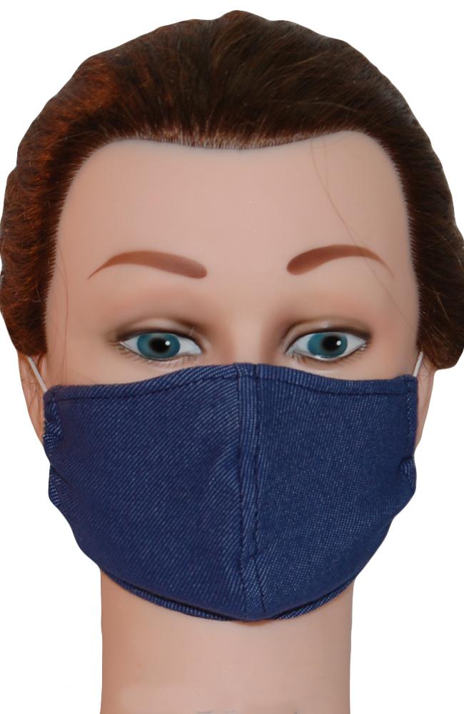 Face Mask Non-Medical Chambray Denim Blue