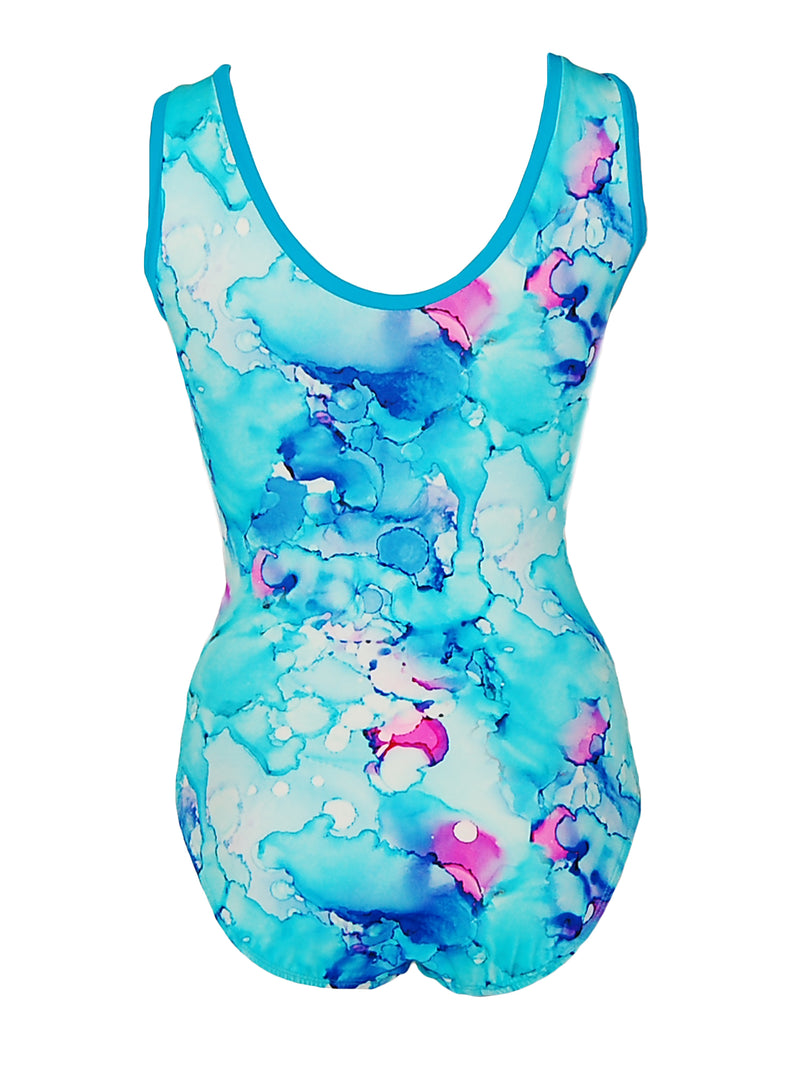 Back image of tank style leotard