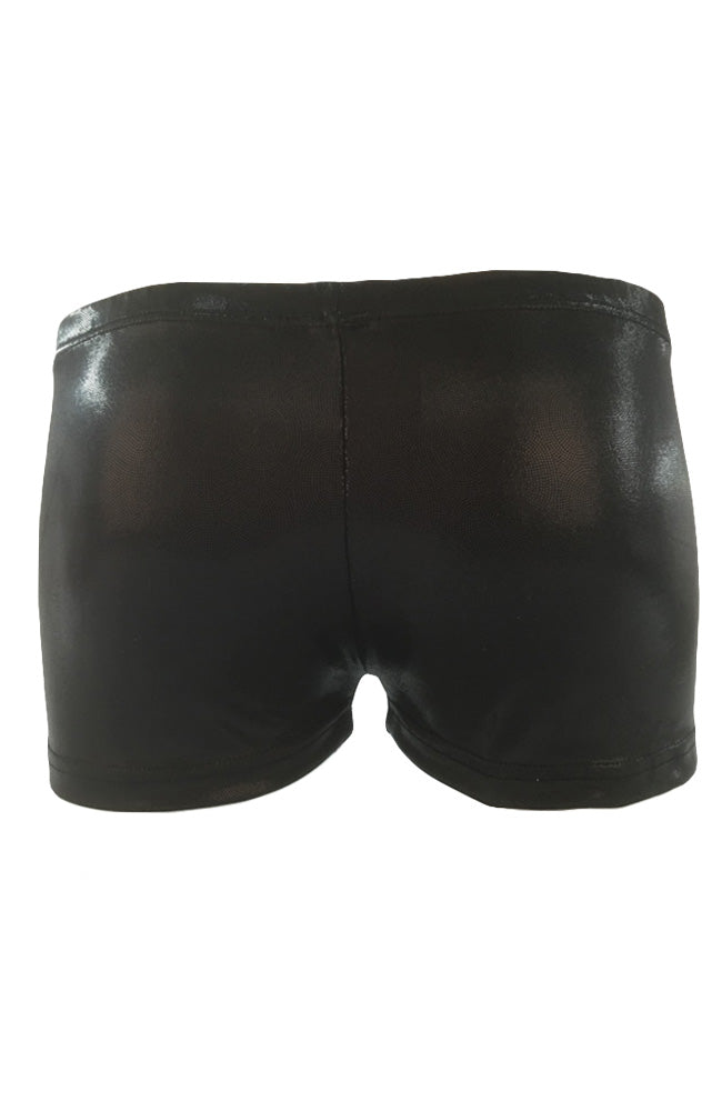 Black Gymnast Shorts Obsidian Back