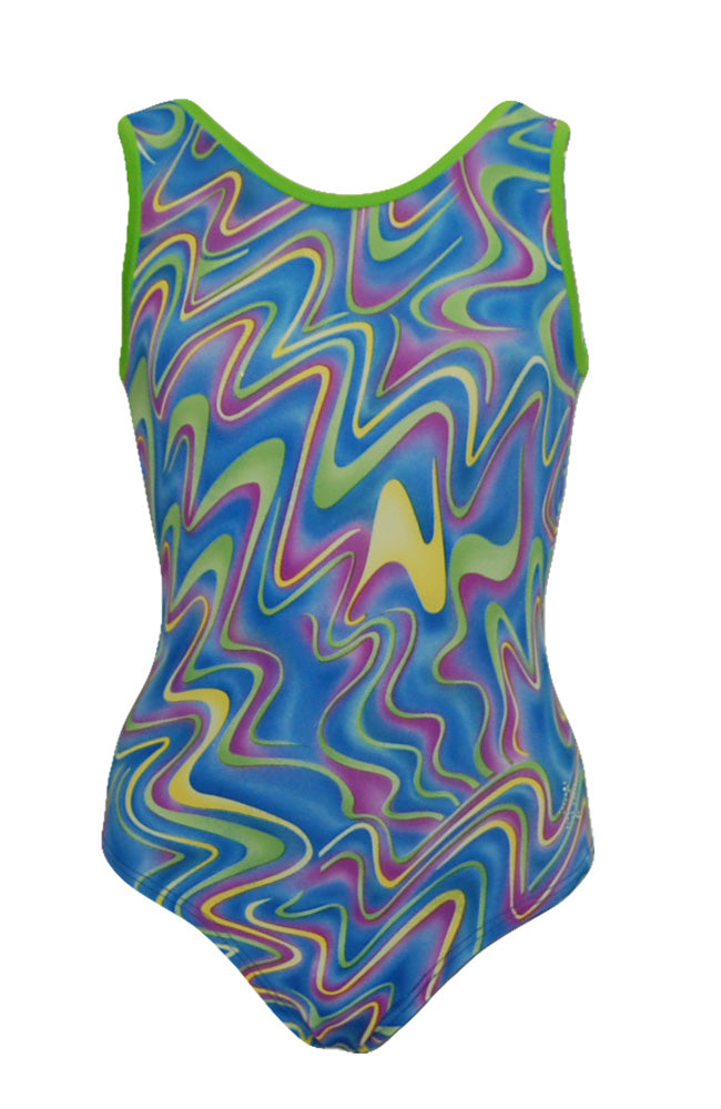 Ribbons Leotard Tank Style Front