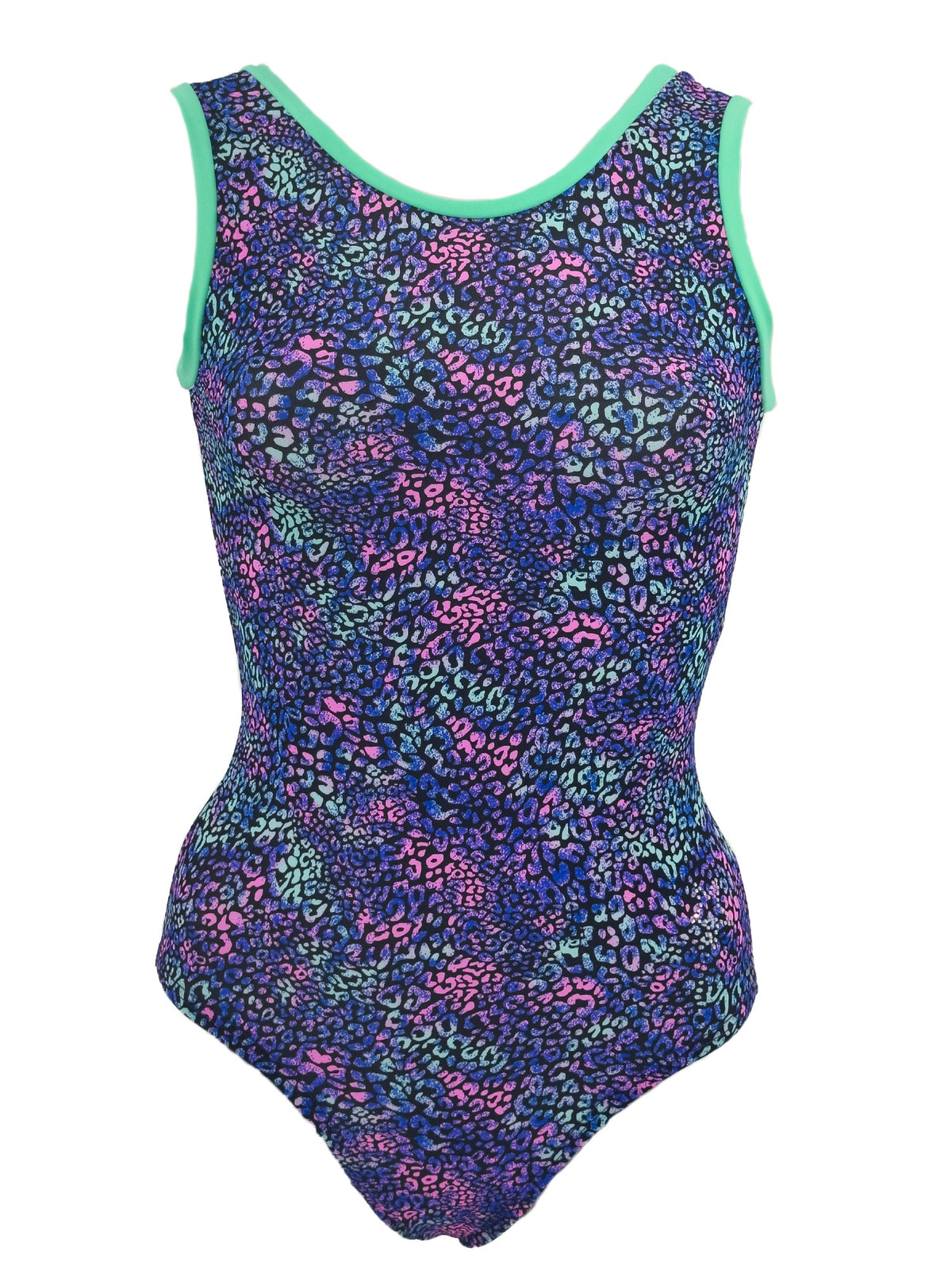 Front tank style Leopard Print Leotard