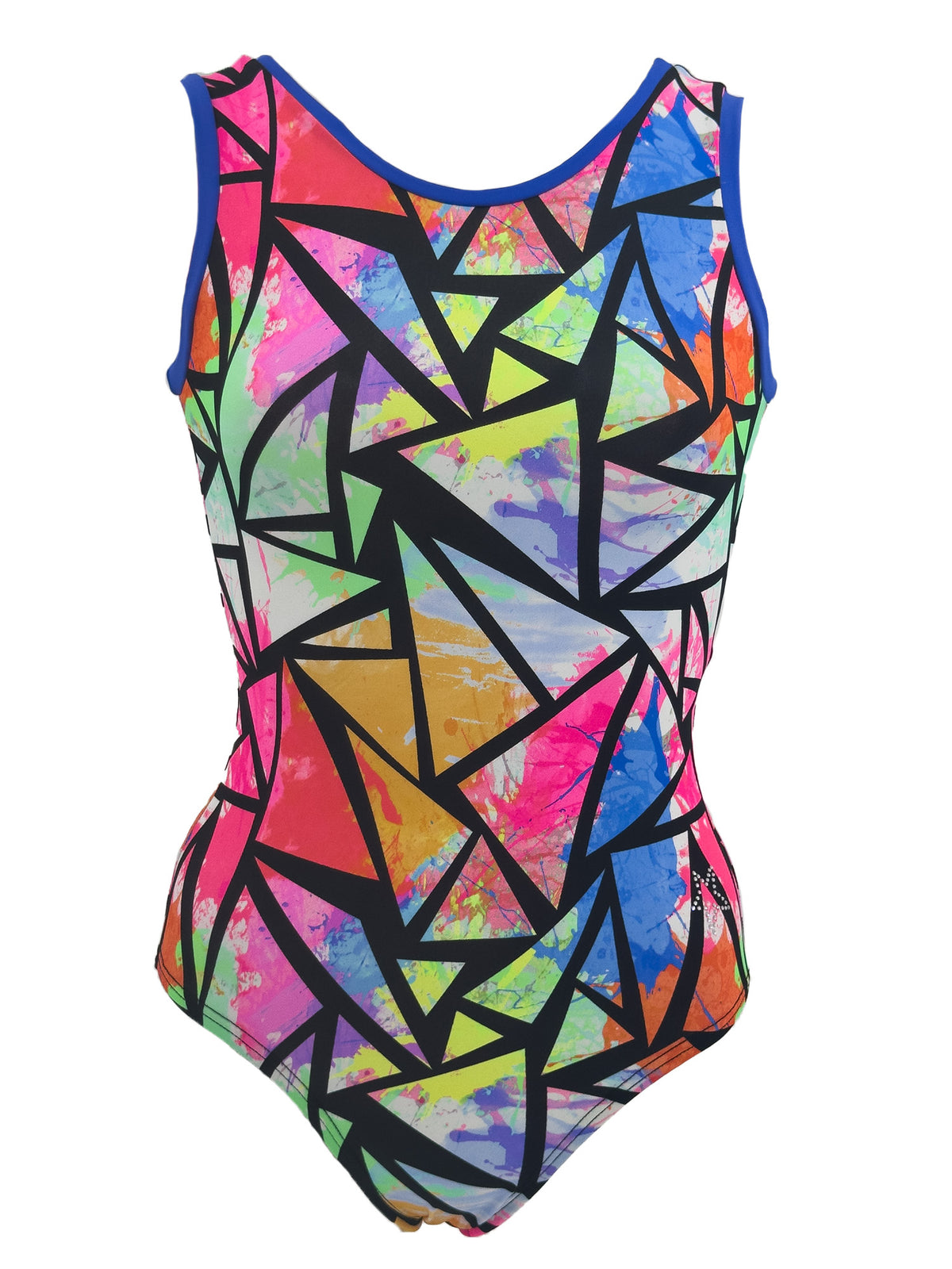 Front image tank style Mosaic Leotard