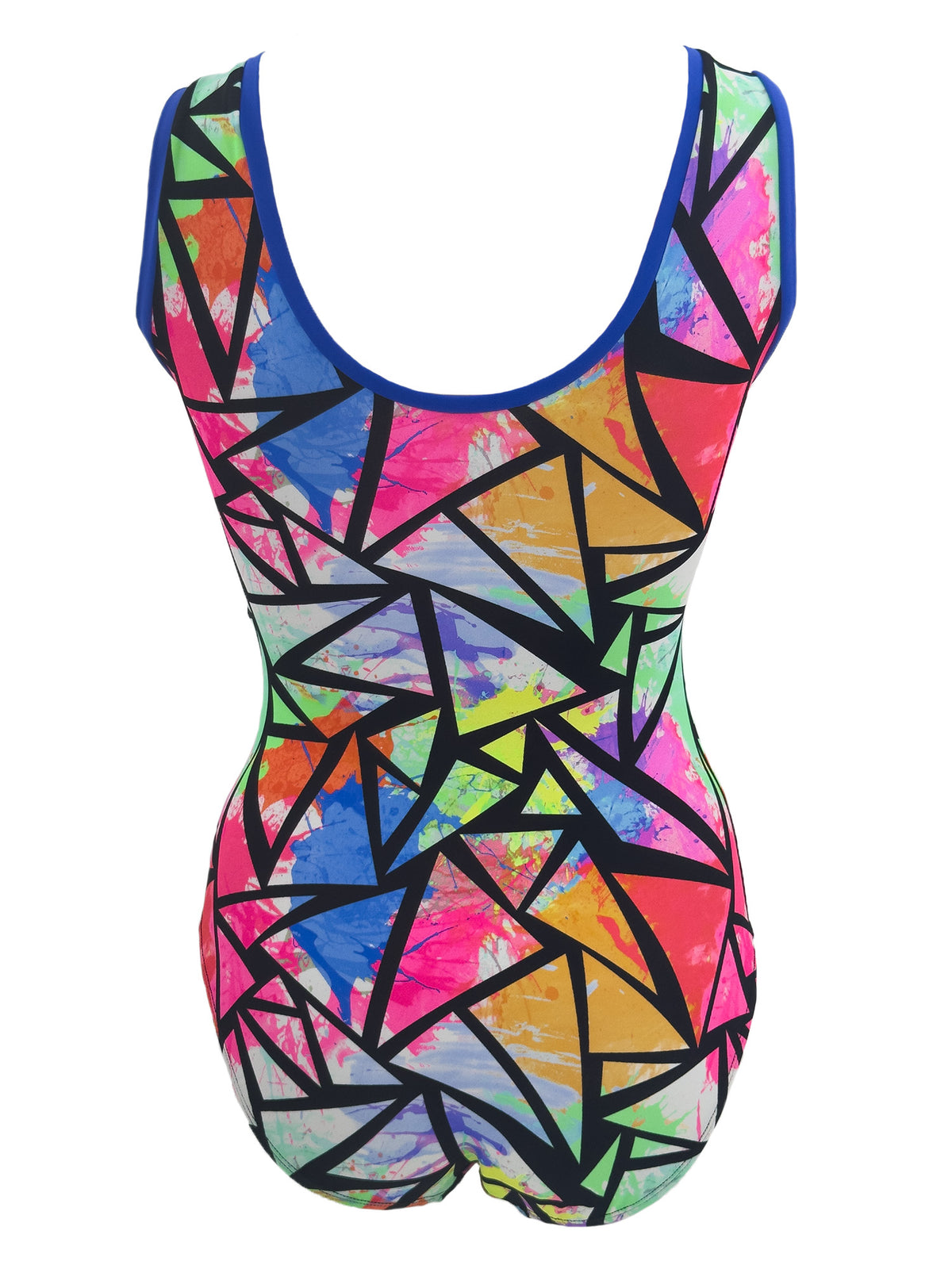 Back image tank style Mosaic Leotard