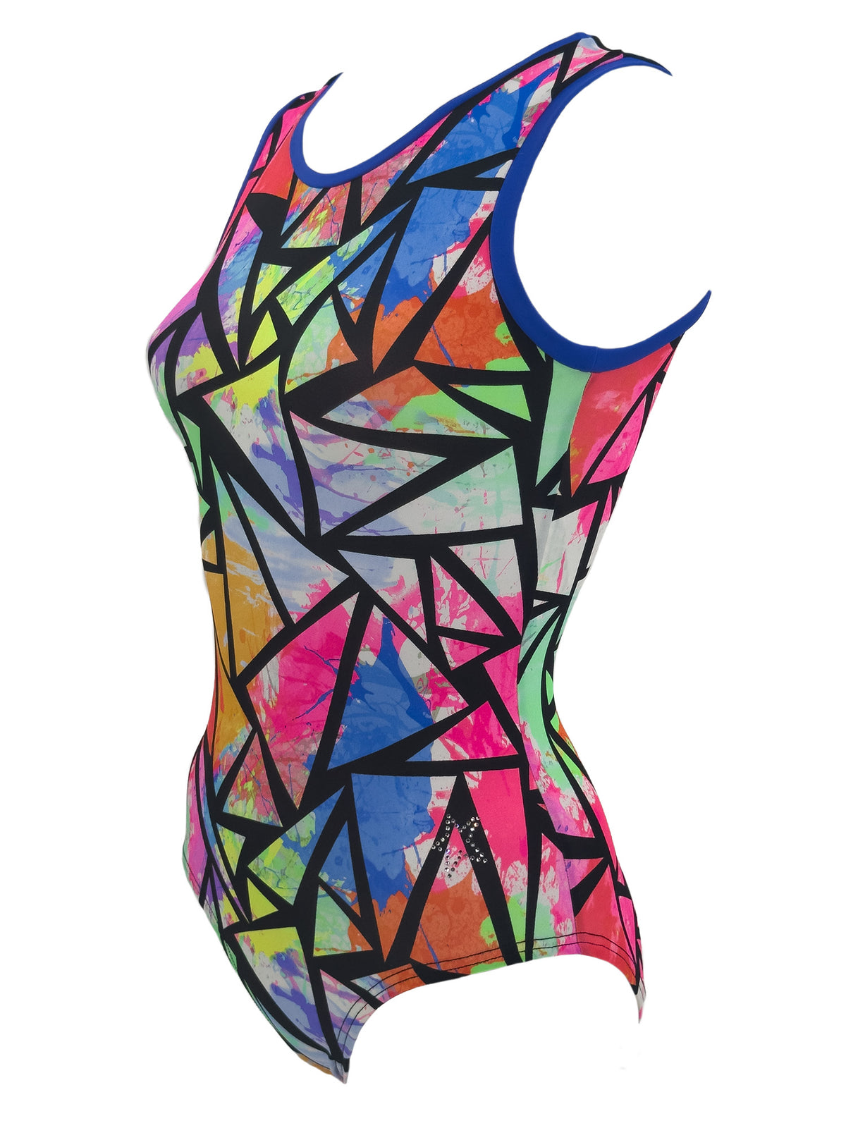 Side image tanks style Mosaic Leotard