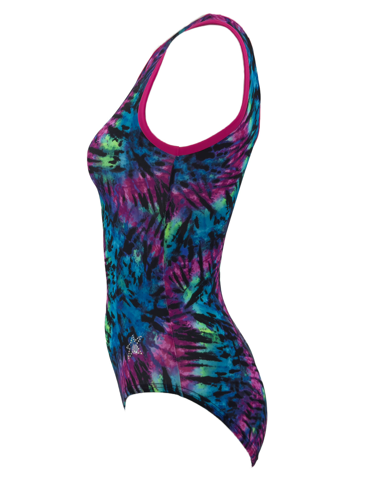 Full side image tank Neo Tie Dye Leotard