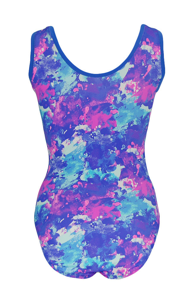 Berry Mist Leotard Tank Style Back