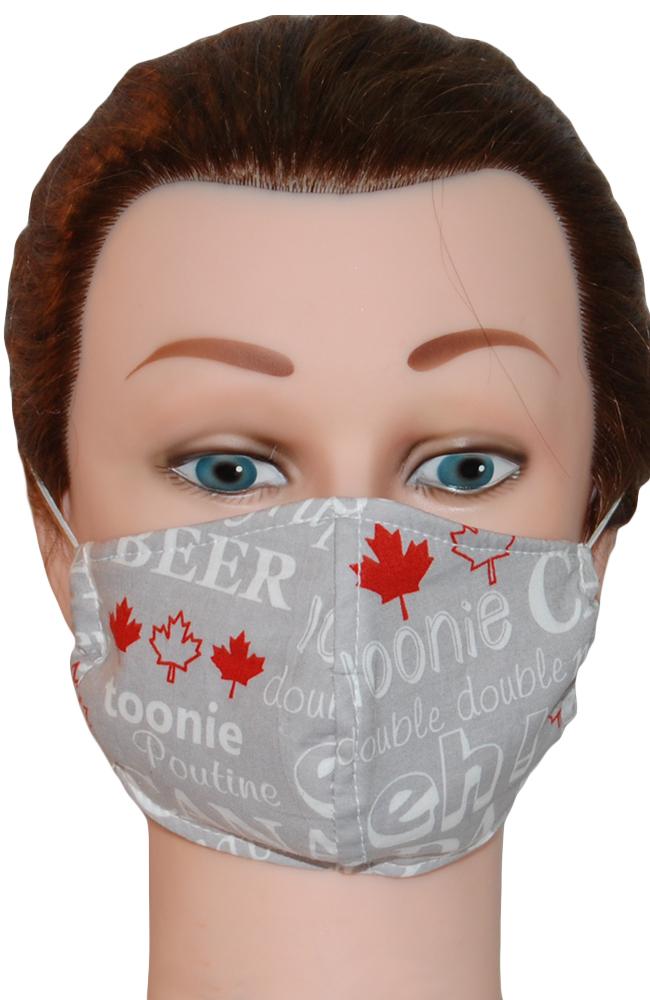 Face Mask Non-Medical Grey Canadian Eh!